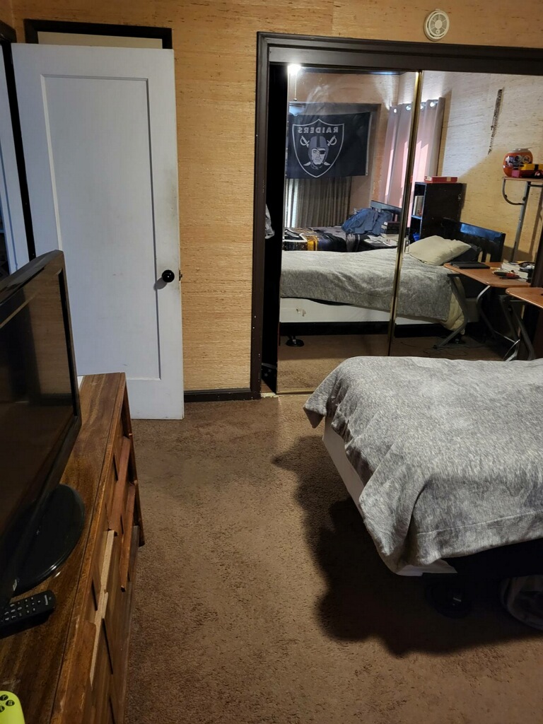 Shared bedroom with flatscreen tv